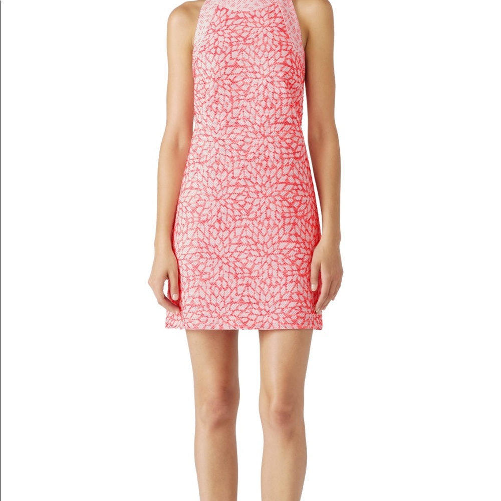 NWOT Pink white floral shift dress by Hutch (sz M)